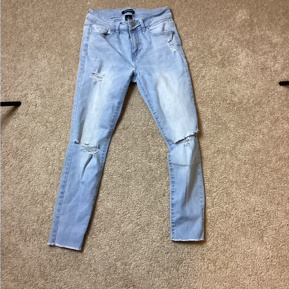 Light blue ripped jeans - Picture 1 of 3